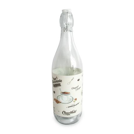 TORO Sklenená fľaša s patentným uzáverom TORO 1l Cafe bistro