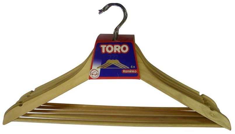 E-shop TORO Drevené ramienko na šaty TORO 6ks