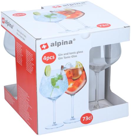 Poháre na gin tonic ALPINA 730ml 4ks