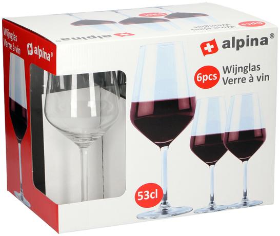 Poháre na červené víno ALPINA 530ml 6ks