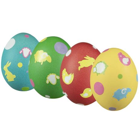 Arpex Súprava na zdobenie veľkonočných vajíčok 4 farby a samolepky